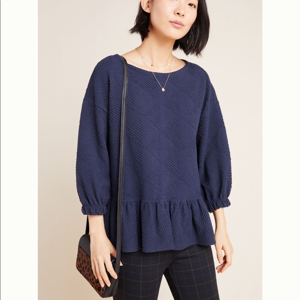 Anthropologie Maeve Mikayla Peplum top